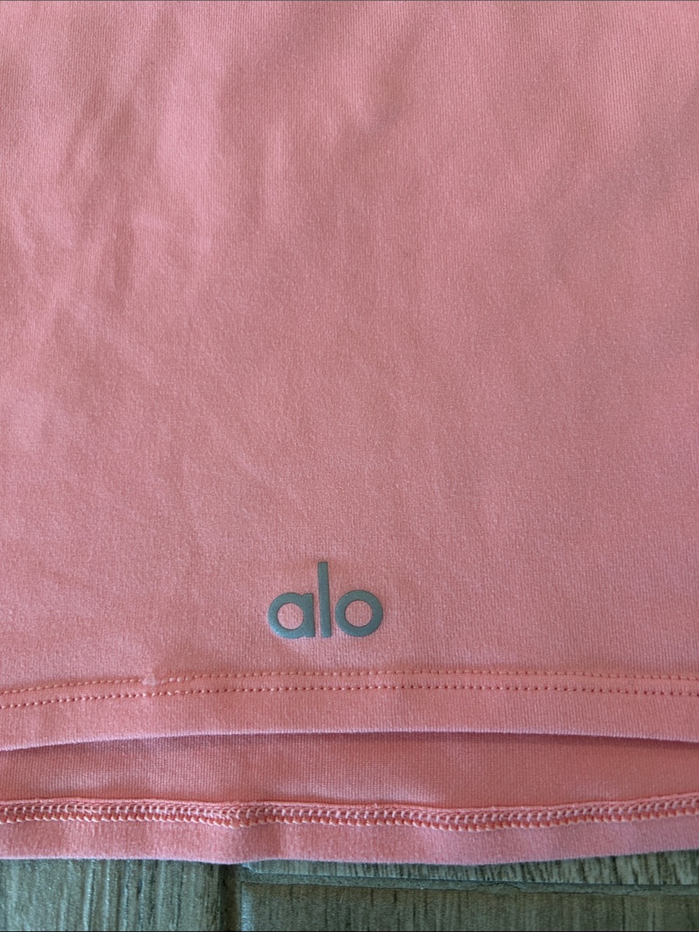 Alo Coral Pink Cropped Tee - Picture 2 of 5